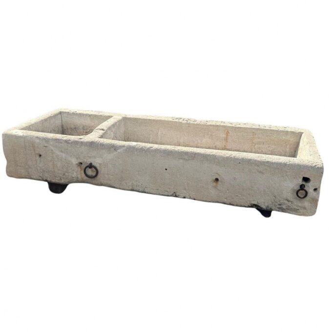 Hand Carved Stone Trough Fountain Basin Farm Sink Planter Firepit idea Rustic CA