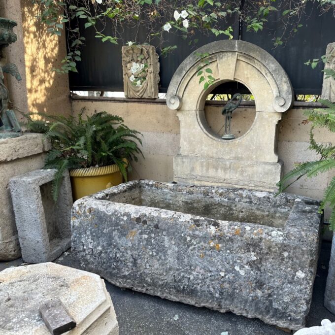 Hand Carved Stone Container Fountain Basin Tub Planter Firepit Trough Antique LA - Image 4