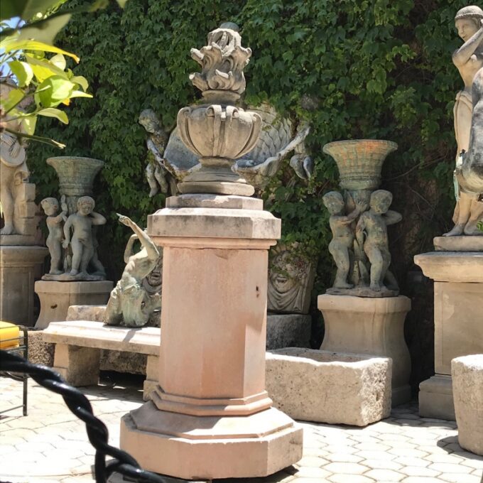 Huge Octagonal Rare Center Pedestal Base France - Image 2