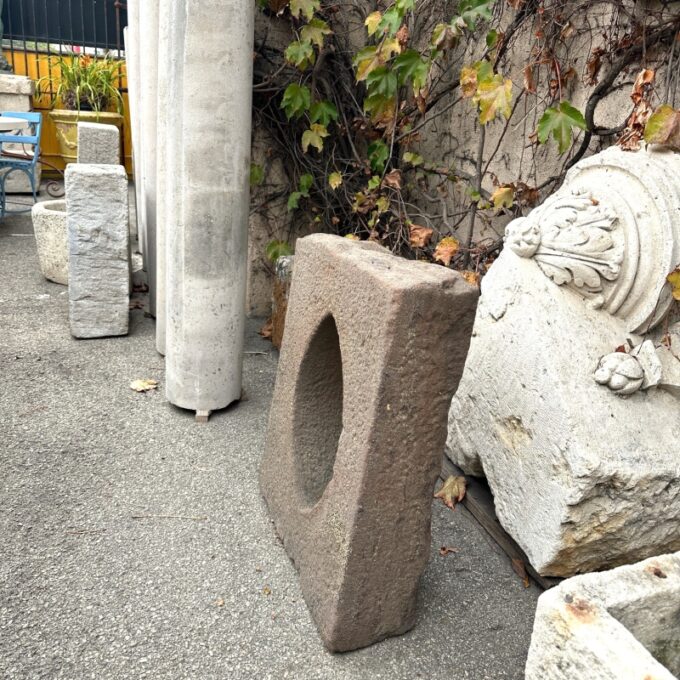 Antique Stone Window Surround Wall Fountain Back Sculpture Sink Los Angeles CA - Image 2