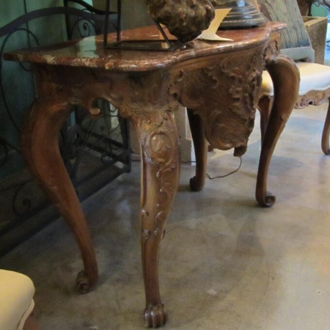 German Walnut Console - Image 3
