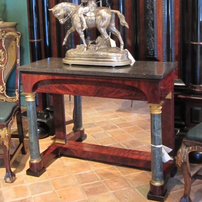 19th C. Empire Console Table