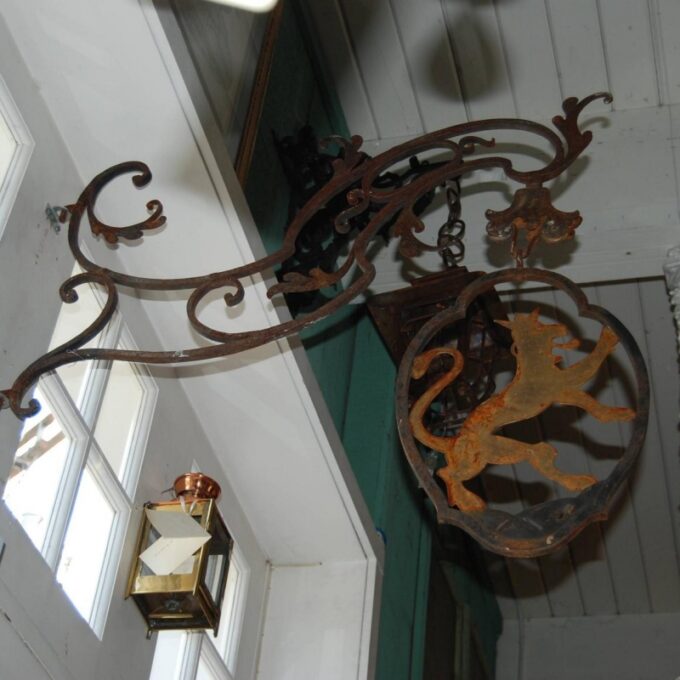 18th Century French Wrought Iron Sign