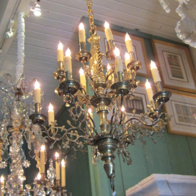 Early 18th Century Dutch 16 Light Chandelier - Image 2