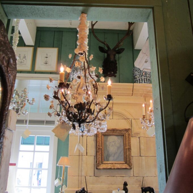 A Small 3 Light Birdcage Chandelier - Image 3
